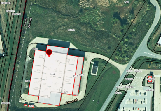 Priemyselná hala v Prešov Záborské