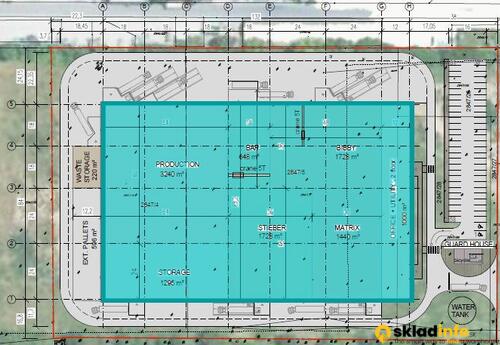Sklady spoločnosti Sklad na prenájom 11 350 m² - Zlaté Moravce | Industrial park Zlaté Moravce na prenájom